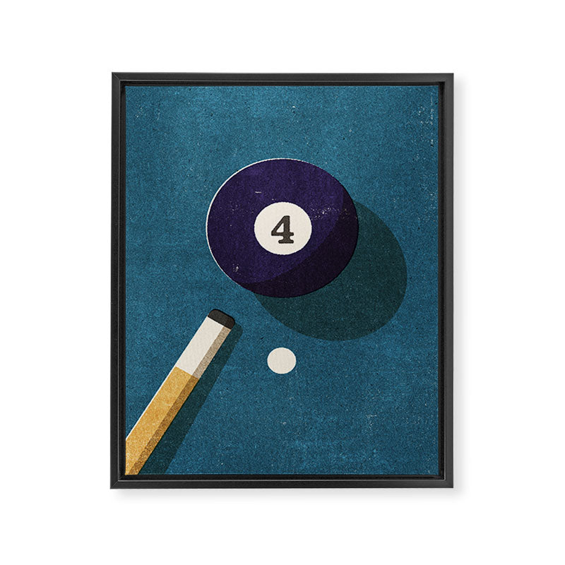 BILLIARDS / Ball 4 Framed Canvas Print Gallery Image 6