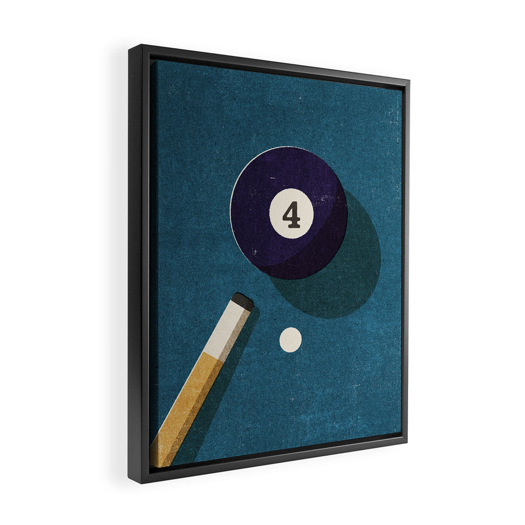 BILLIARDS / Ball 4 Framed Canvas Print Gallery Image 2