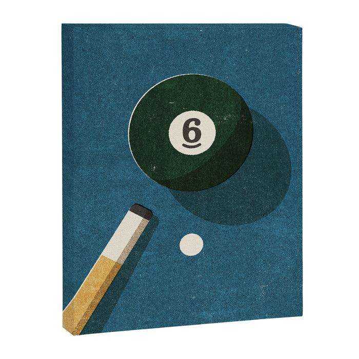 BILLIARDS / Ball 6 Canvas Print Gallery Image 1