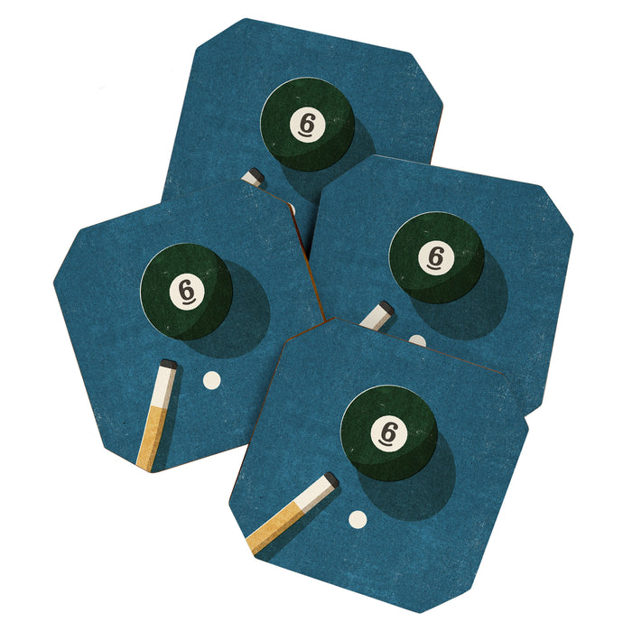 BILLIARDS / Ball 6 Coaster Gallery Image 1