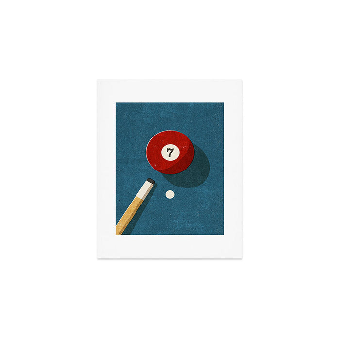 BILLIARDS / Ball 7 Art Print Gallery Image 1