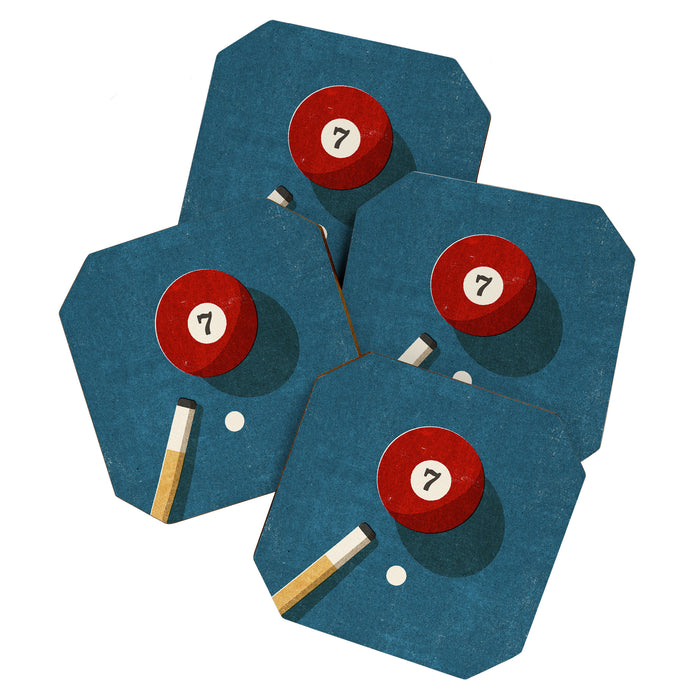 BILLIARDS / Ball 7 Coaster Gallery Image 1