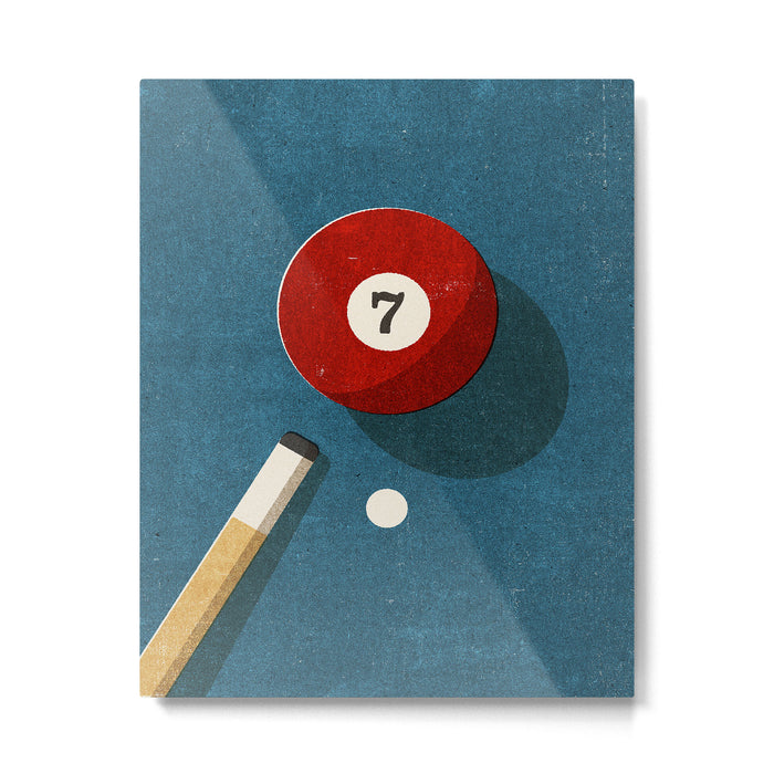 BILLIARDS / Ball 7 Metal Print Gallery Image 1