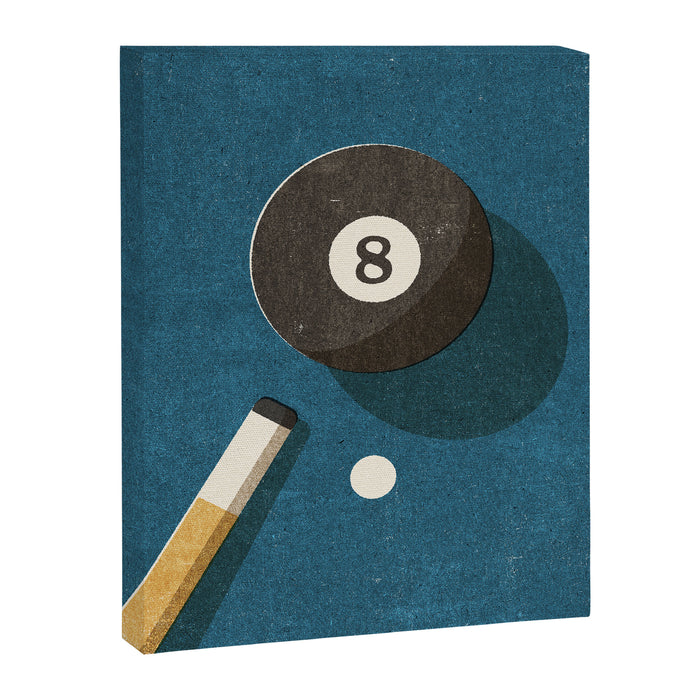 BILLIARDS / Ball 8 Canvas Print Gallery Image 1