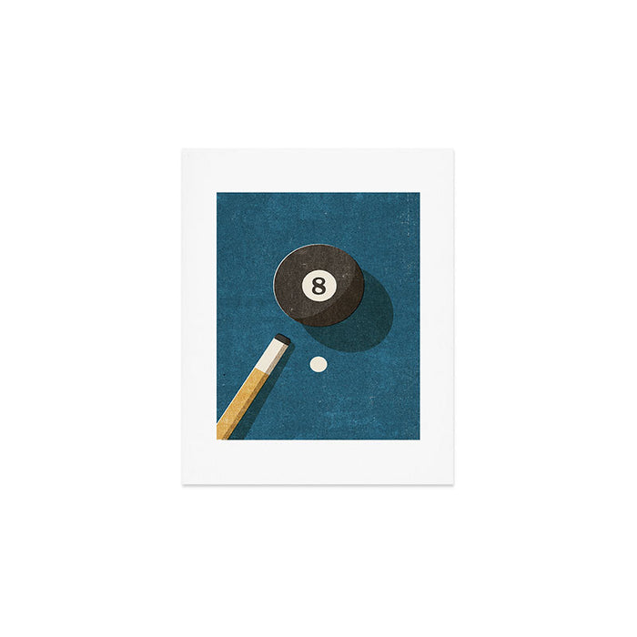 BILLIARDS / Ball 8 Art Print Gallery Image 1