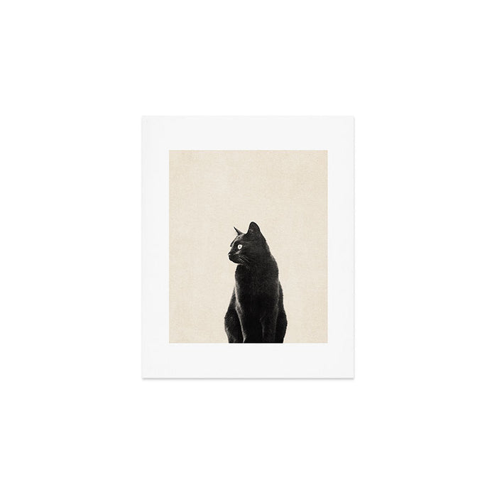 Black Cat Art Print Gallery Image 1
