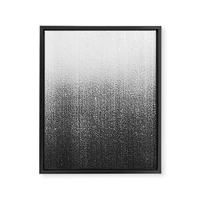 BLUR / abyss / black Framed Canvas Print Gallery Image 1