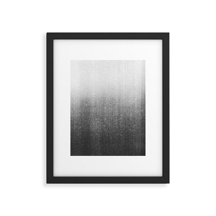 BLUR / abyss / black Framed Art Print Gallery Image 1