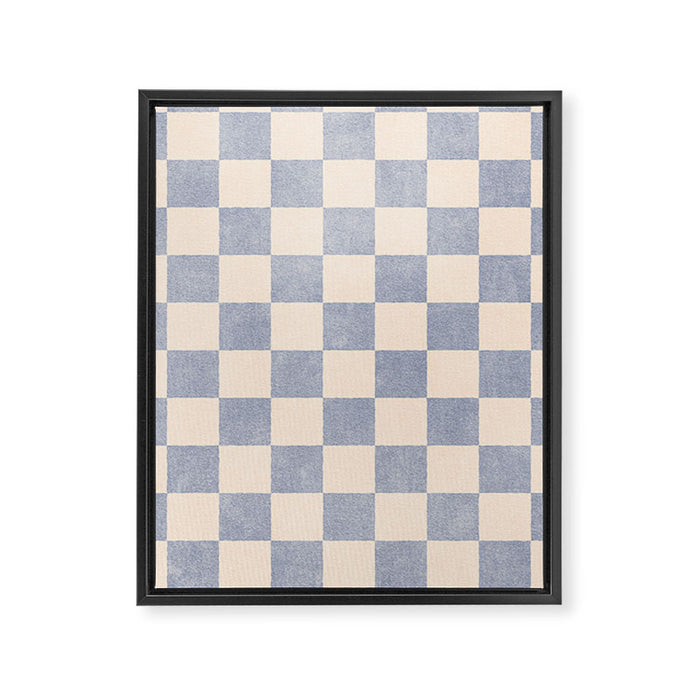 CHECKER - 001 - Ash Framed Canvas Print Gallery Image 1