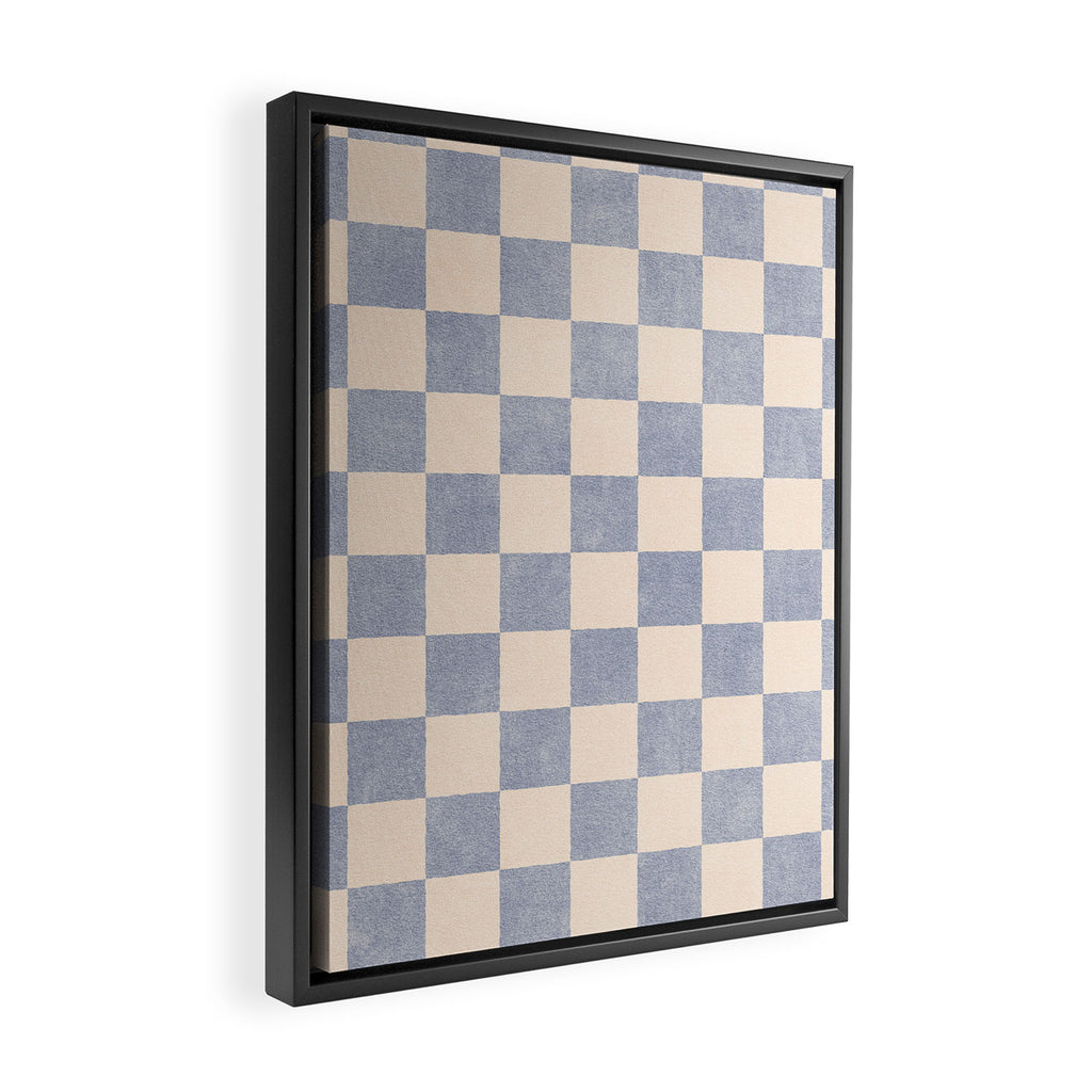 CHECKER - 001 - Ash Framed Canvas Print Gallery Image 2