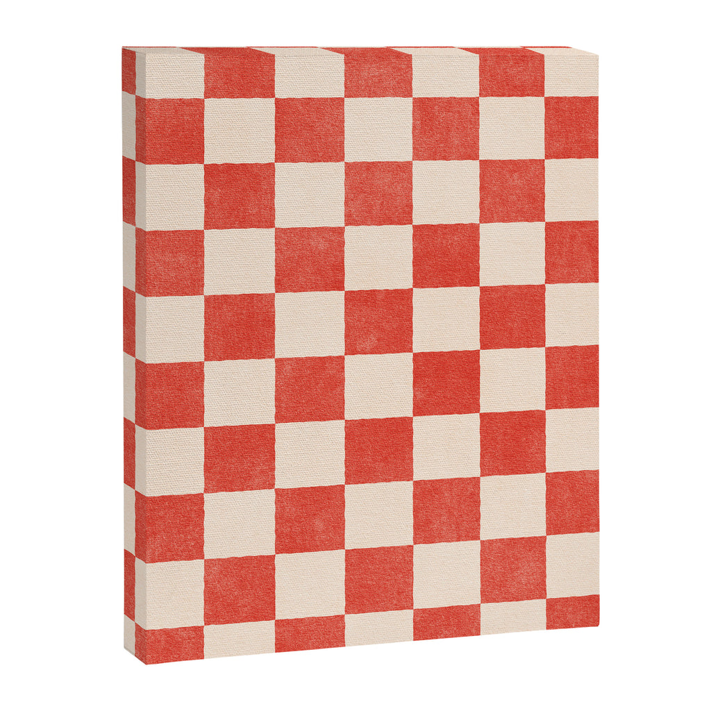 CHECKER - 001 - Cayenne Canvas Print Gallery Image 6