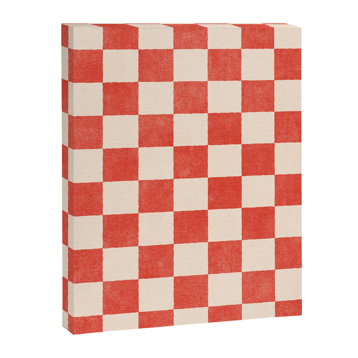 CHECKER - 001 - Cayenne Canvas Print Gallery Image 1