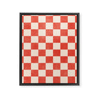 CHECKER - 001 - Cayenne Framed Canvas Print Gallery Image 6
