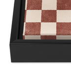 CHECKER - 001 - Clove Framed Canvas Print Gallery Image 3