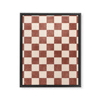 CHECKER - 001 - Clove Framed Canvas Print Gallery Image 6