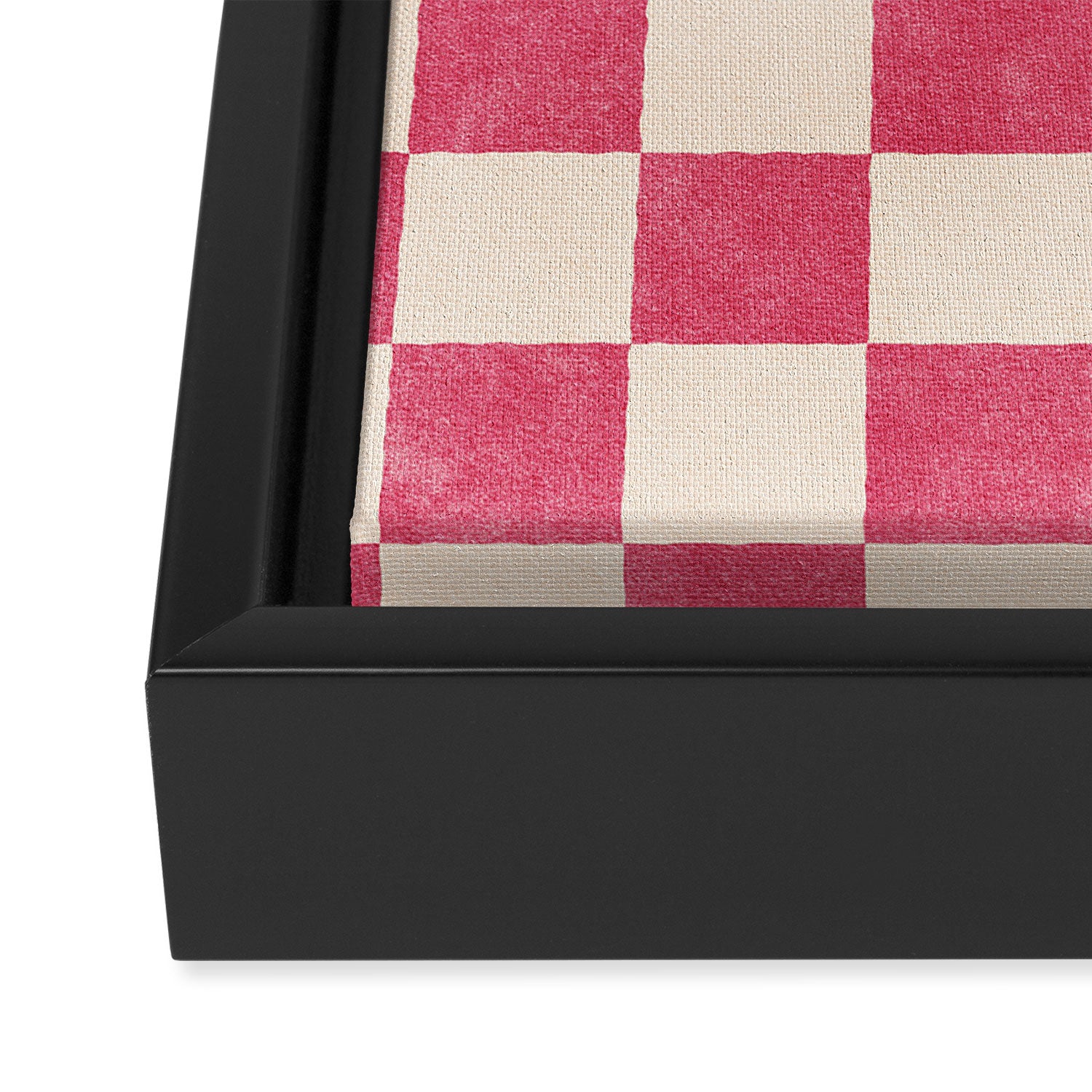 CHECKER - 001 - Dragonfruit Framed Canvas Print Gallery Image 3