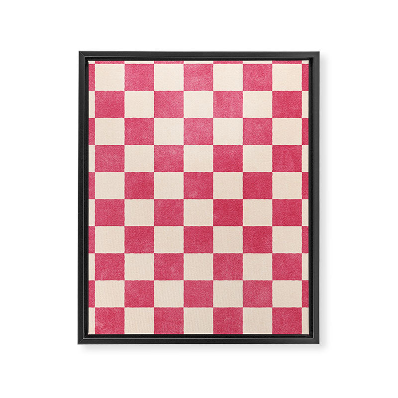 CHECKER - 001 - Dragonfruit Framed Canvas Print Gallery Image 6