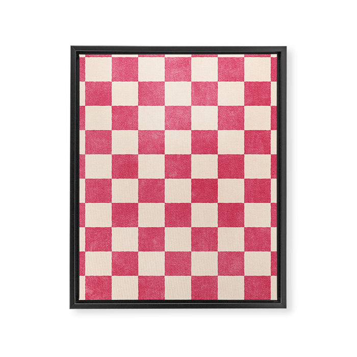 CHECKER - 001 - Dragonfruit Framed Canvas Print Gallery Image 1