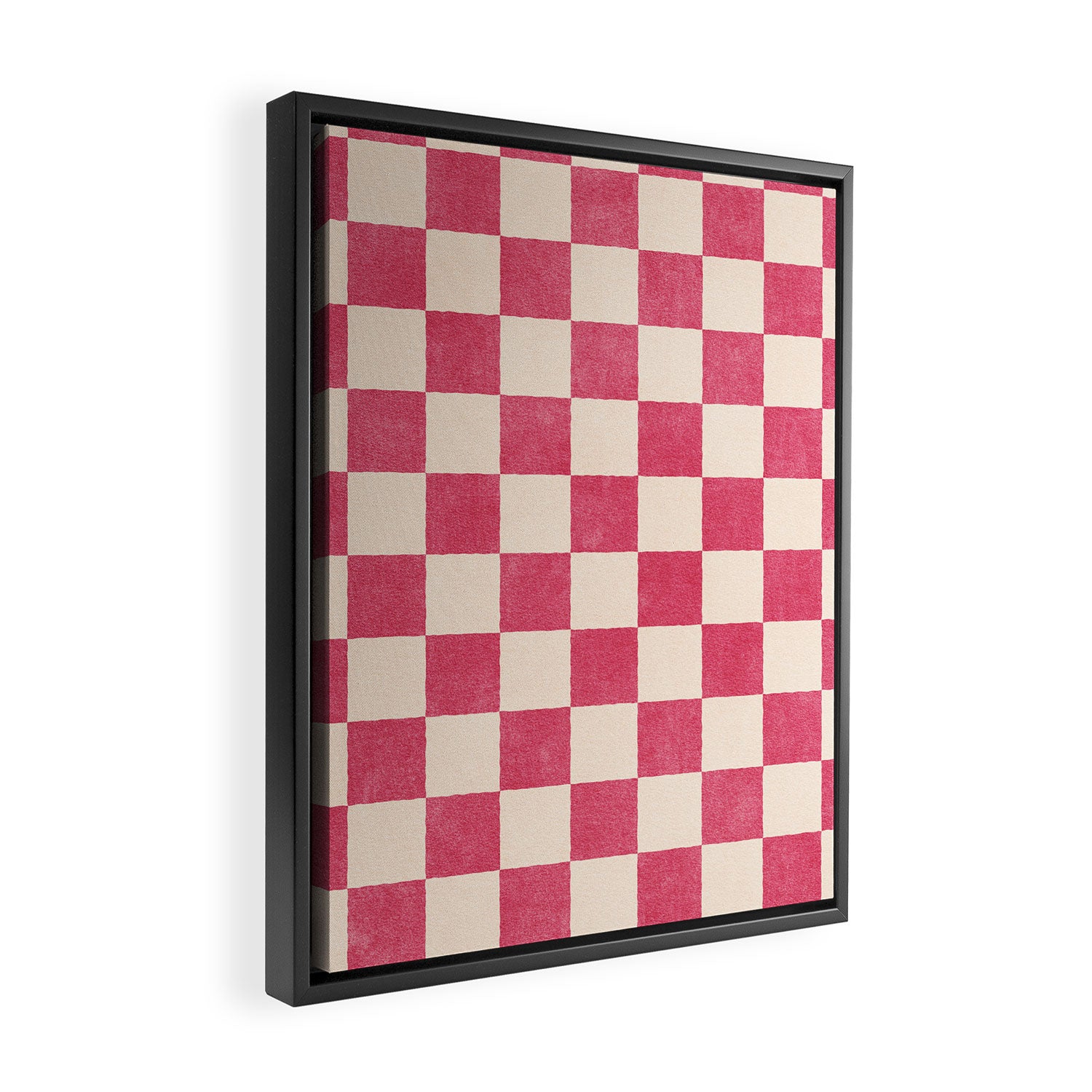 CHECKER - 001 - Dragonfruit Framed Canvas Print Gallery Image 2