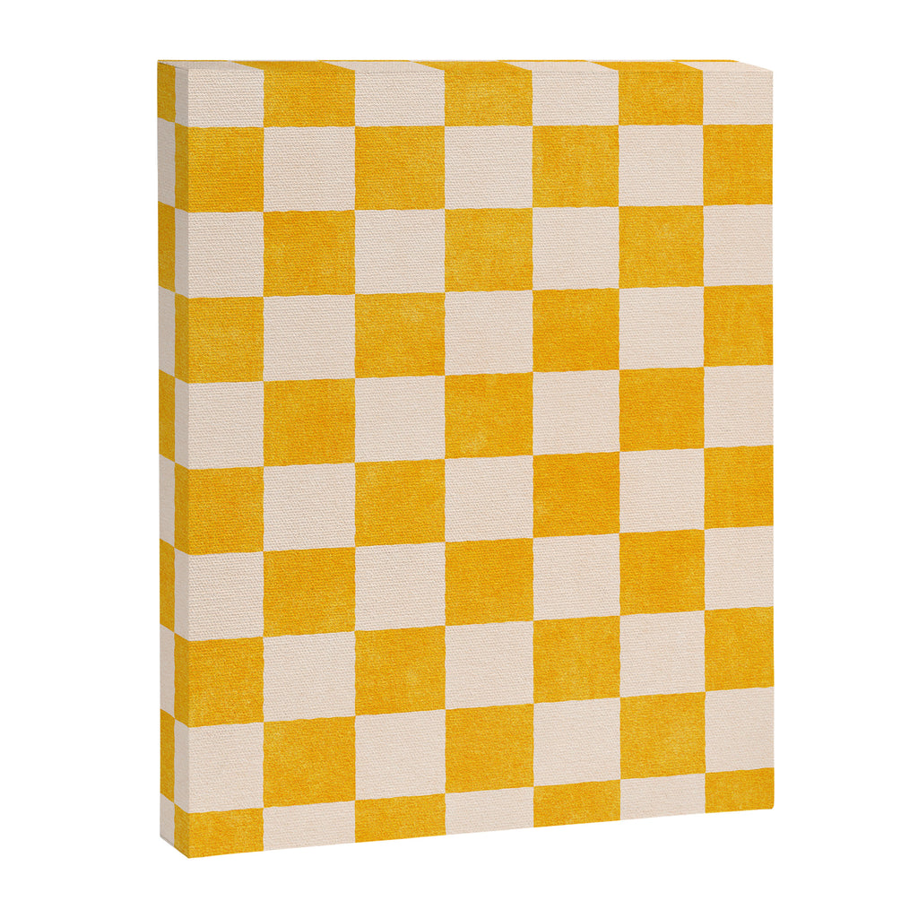 CHECKER - 001 - Goldenrod Canvas Print Gallery Image 6
