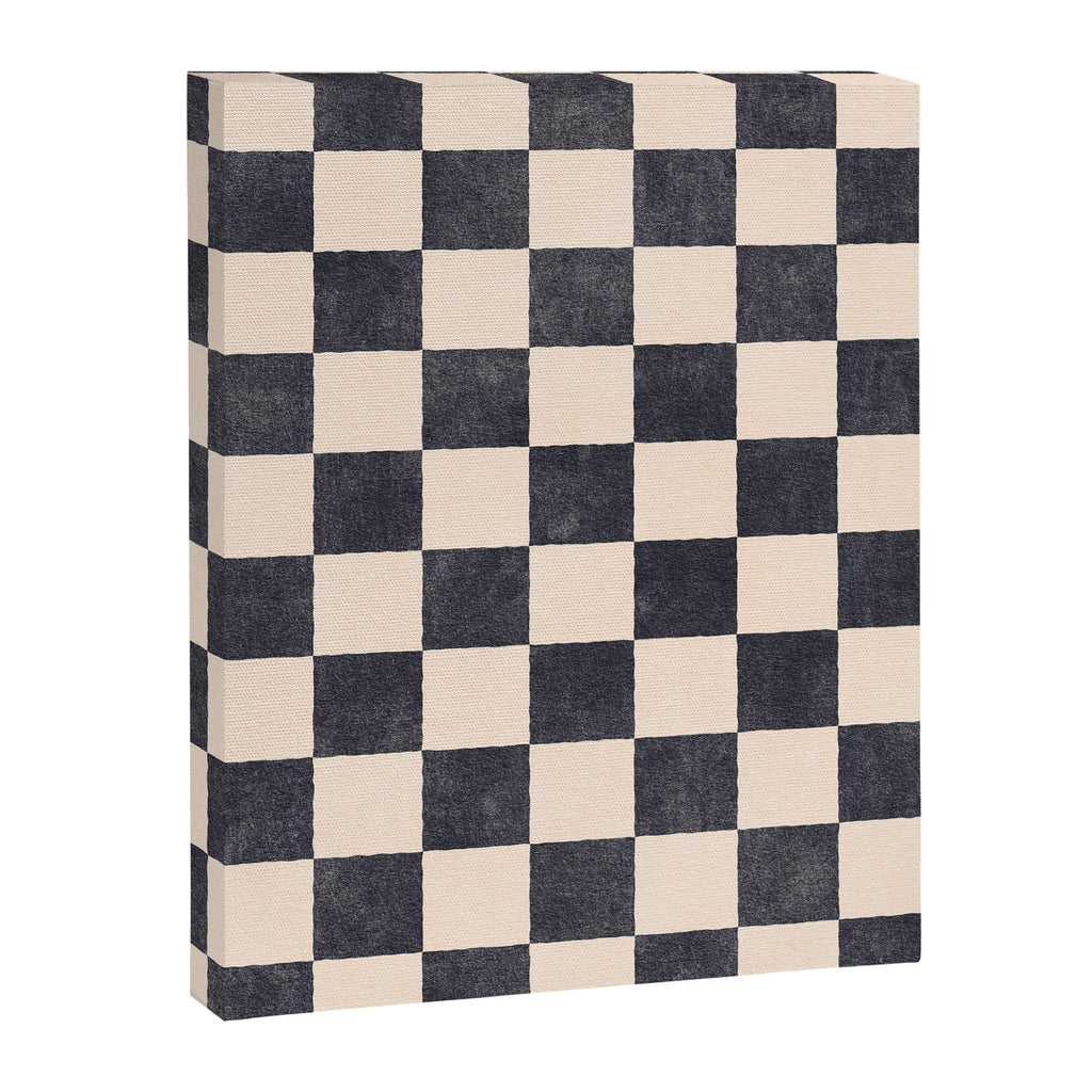 CHECKER - 001 - Graphite Canvas Print Gallery Image 6