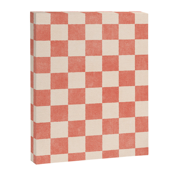 CHECKER - 001 - Guava Canvas Print Gallery Image 1