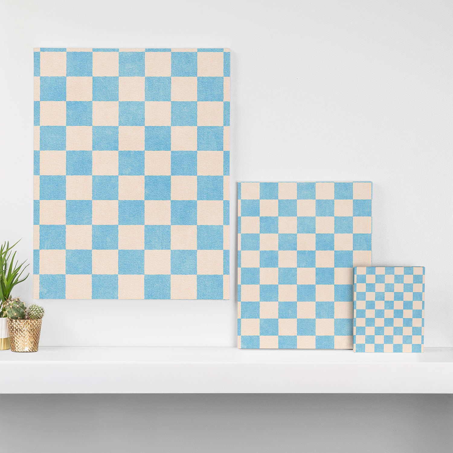 CHECKER - 001 - Iceberg Canvas Print Gallery Image 3