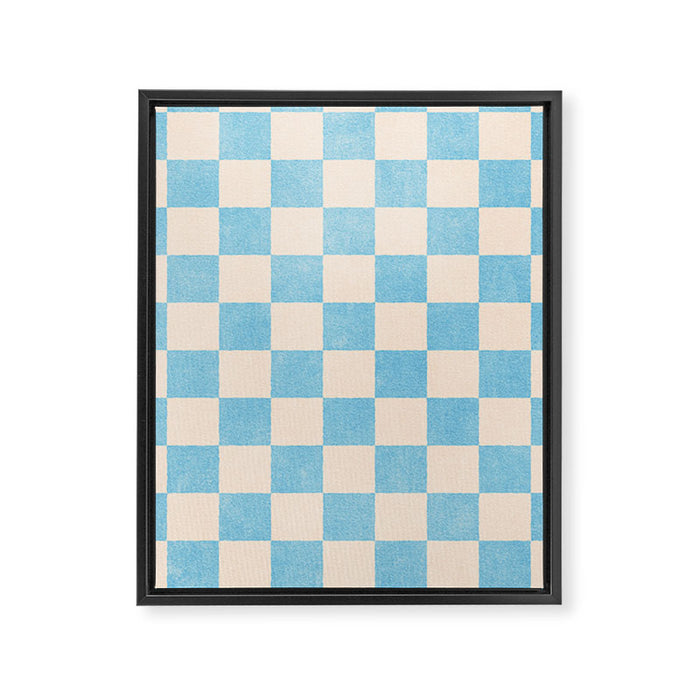 CHECKER - 001 - Iceberg Framed Canvas Print Gallery Image 1