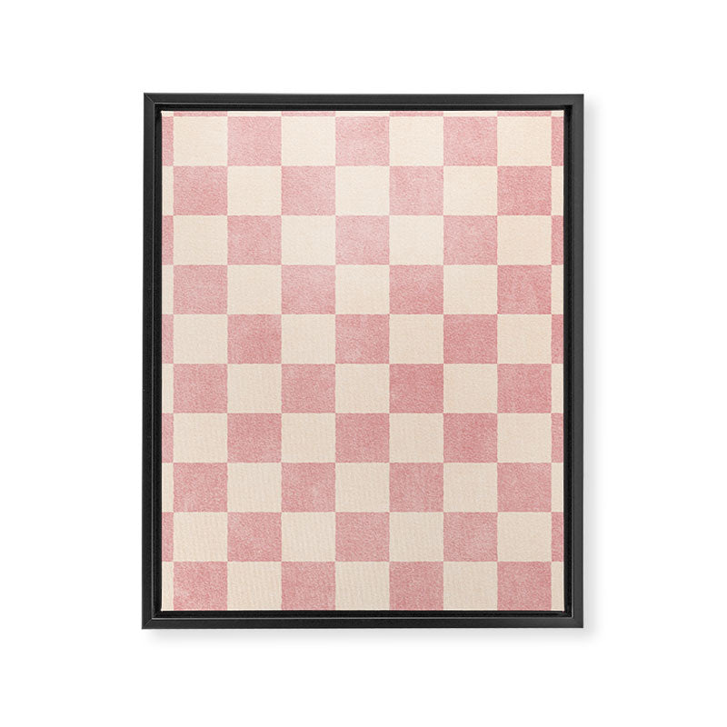 CHECKER - 001 - Macaron Framed Canvas Print Gallery Image 6