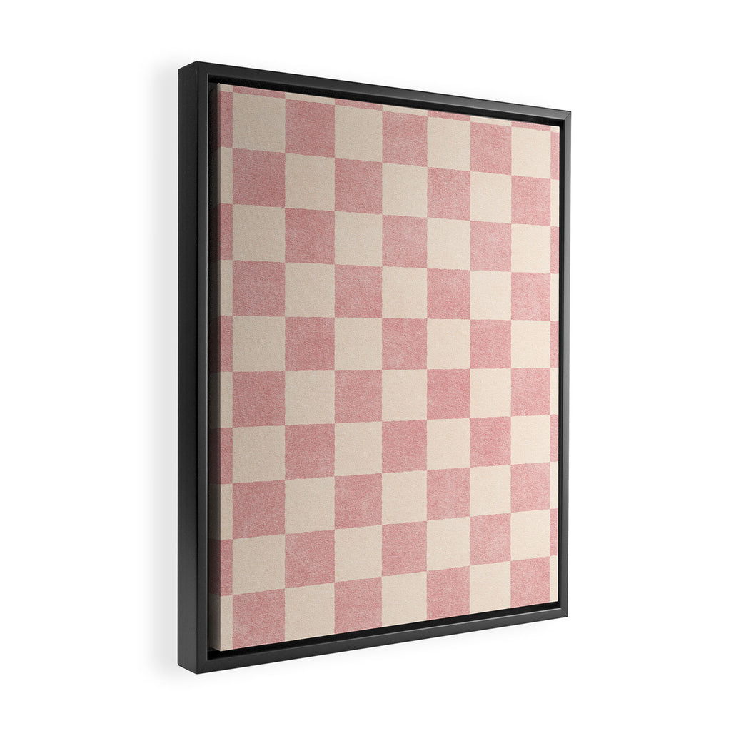 CHECKER - 001 - Macaron Framed Canvas Print Gallery Image 2