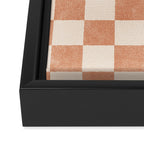 CHECKER - 001 - Nougat Framed Canvas Print Gallery Image 3