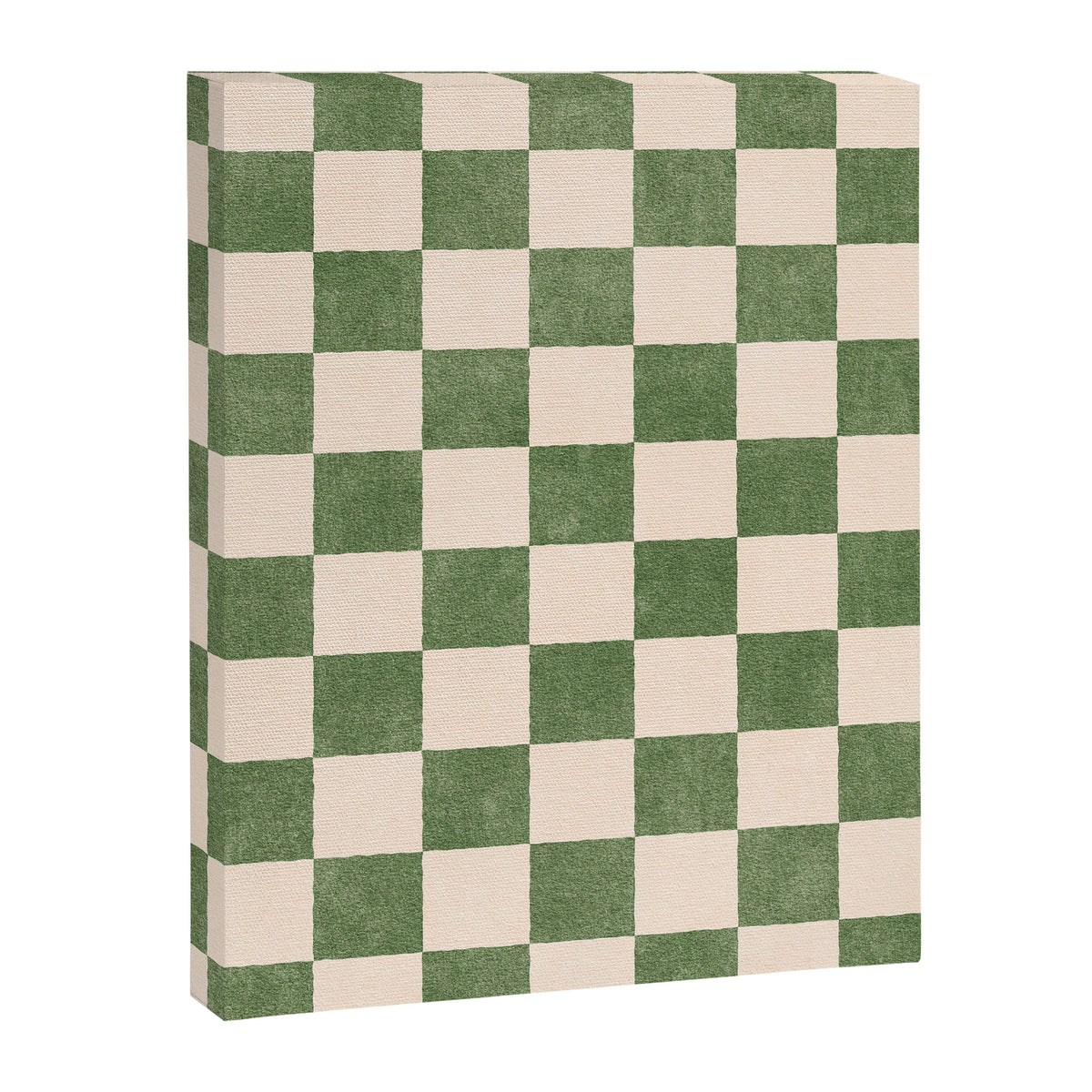 CHECKER - 001 - Olive Canvas Print Gallery Image 6