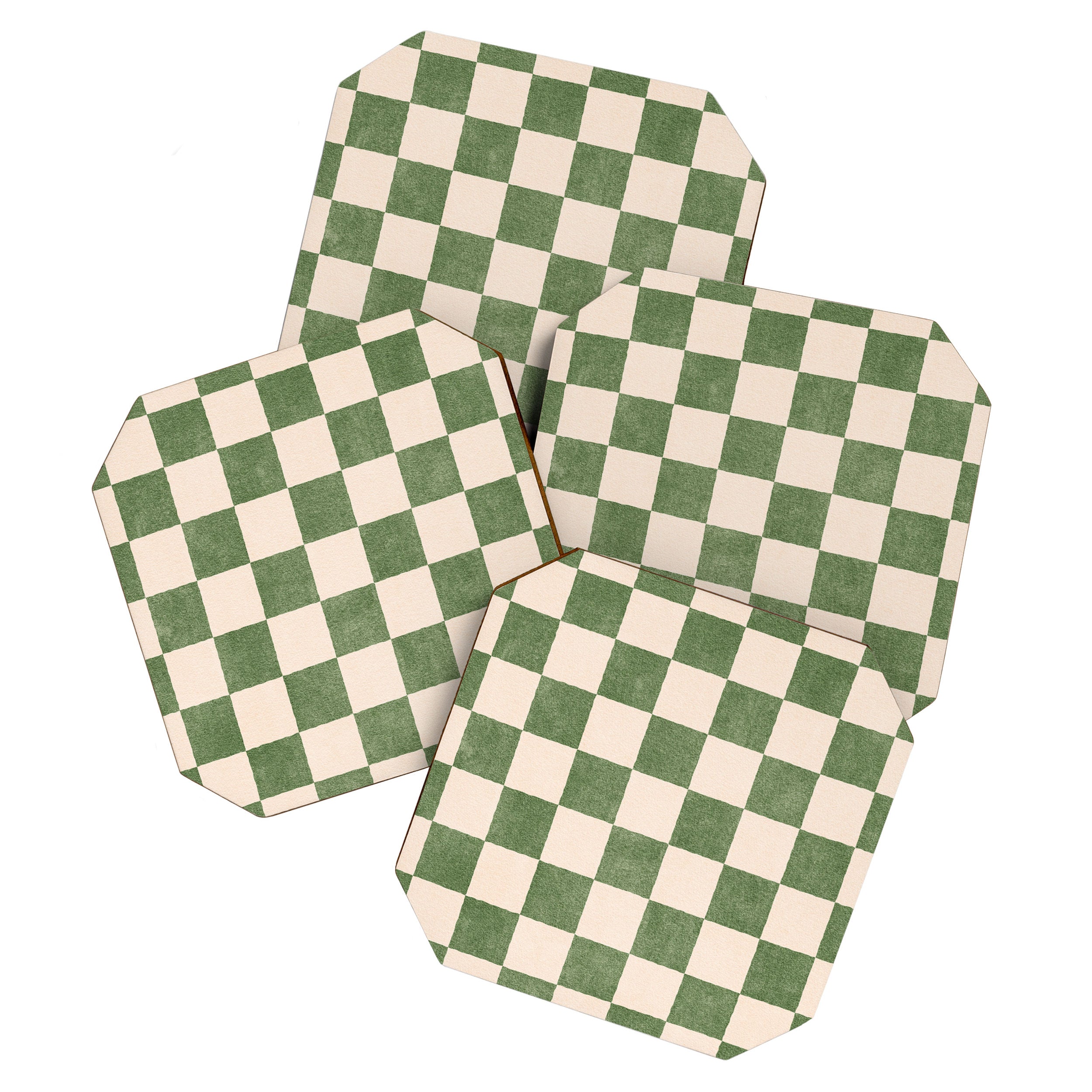 CHECKER - 001 - Olive Coaster Gallery Image 1