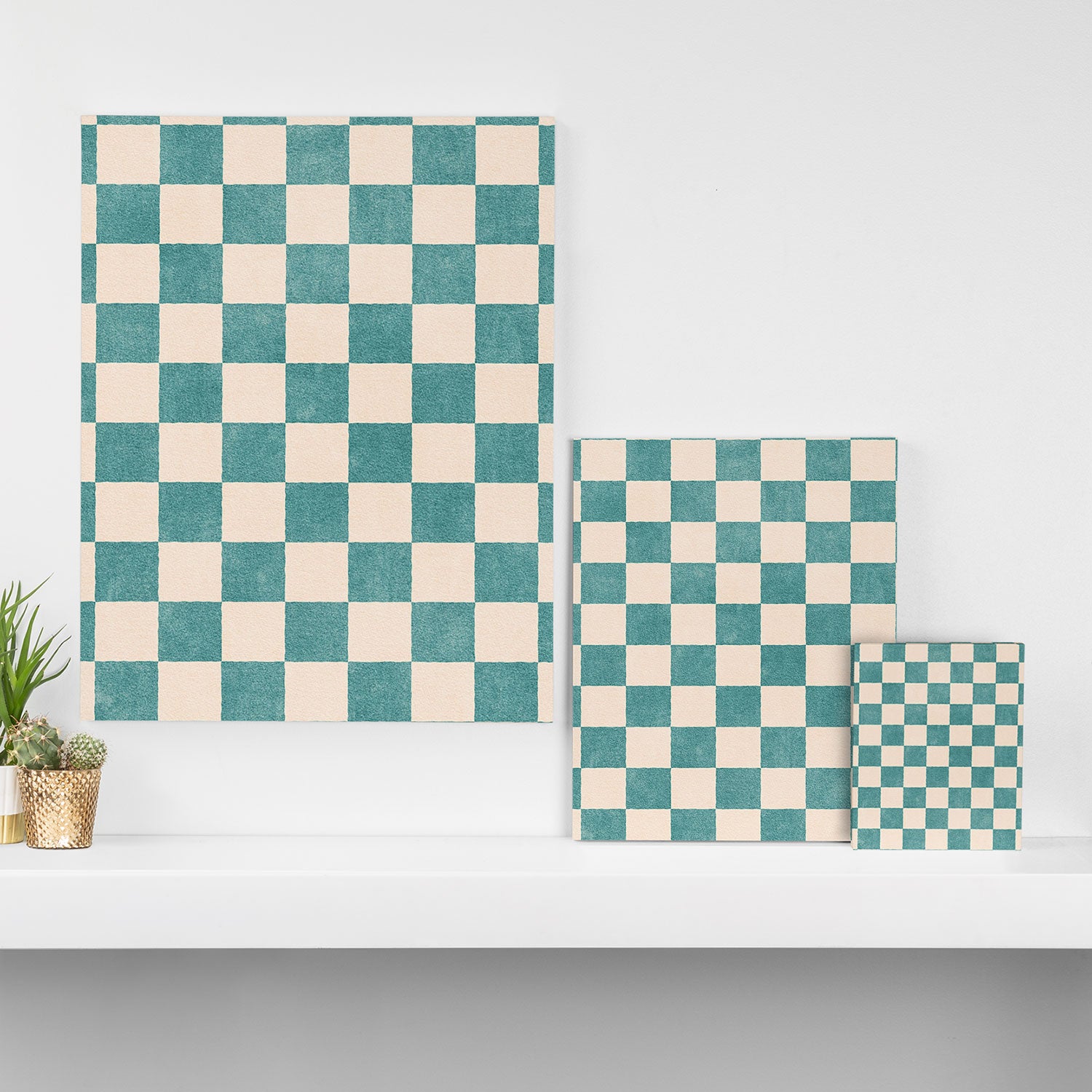 CHECKER - 001 - Opal Canvas Print Gallery Image 3