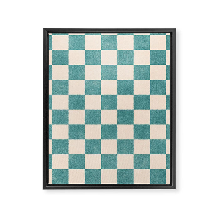 CHECKER - 001 - Opal Framed Canvas Print Gallery Image 1