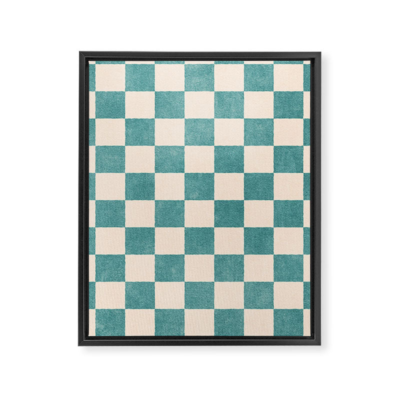 CHECKER - 001 - Opal Framed Canvas Print Gallery Image 6