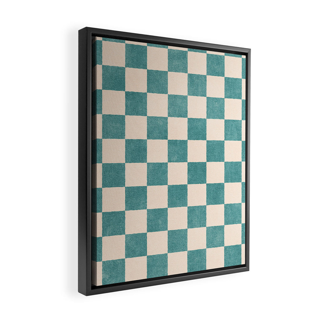 CHECKER - 001 - Opal Framed Canvas Print Gallery Image 2