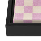 CHECKER - 001 - Rose Quartz Framed Canvas Print Gallery Image 3