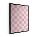 CHECKER - 001 - Rose Quartz Framed Canvas Print Gallery Image 2