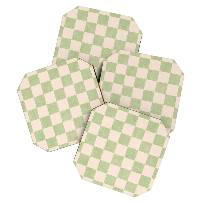CHECKER - 001 - Sage Coaster Gallery Image 1