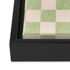 CHECKER - 001 - Sage Framed Canvas Print Gallery Image 3