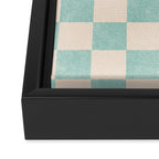 CHECKER - 001 - Sea Glass Framed Canvas Print Gallery Image 3