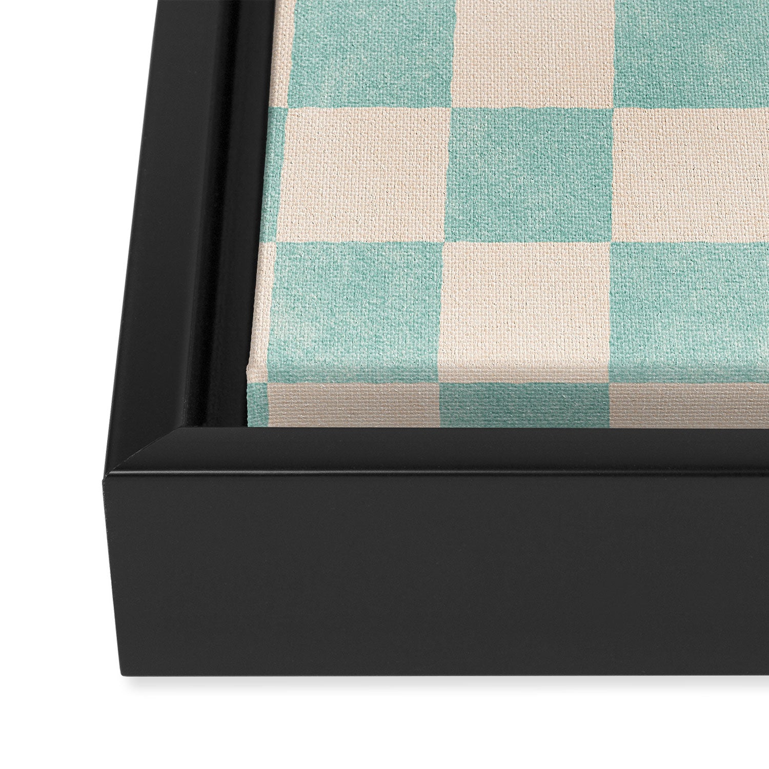CHECKER - 001 - Sea Glass Framed Canvas Print Gallery Image 3