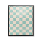 CHECKER - 001 - Sea Glass Framed Canvas Print Gallery Image 6
