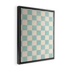 CHECKER - 001 - Sea Glass Framed Canvas Print Gallery Image 2
