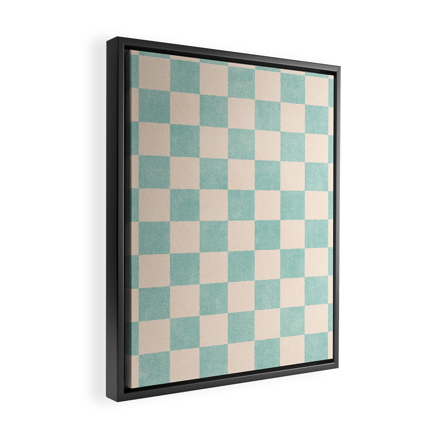 CHECKER - 001 - Sea Glass Framed Canvas Print Gallery Image 2