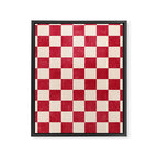 CHECKER - 001 - Tomato Framed Canvas Print Gallery Image 6