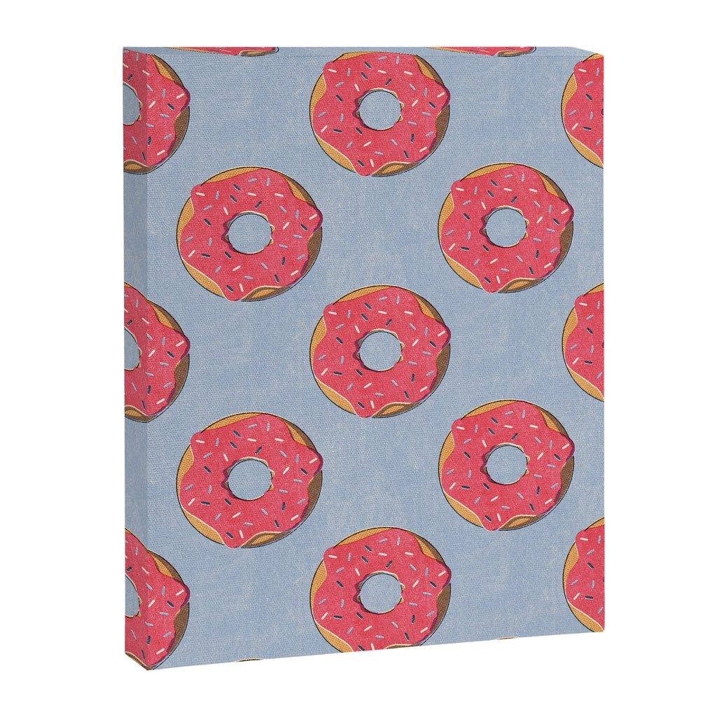FAST FOOD / Donut - pattern Canvas Print Gallery Image 6