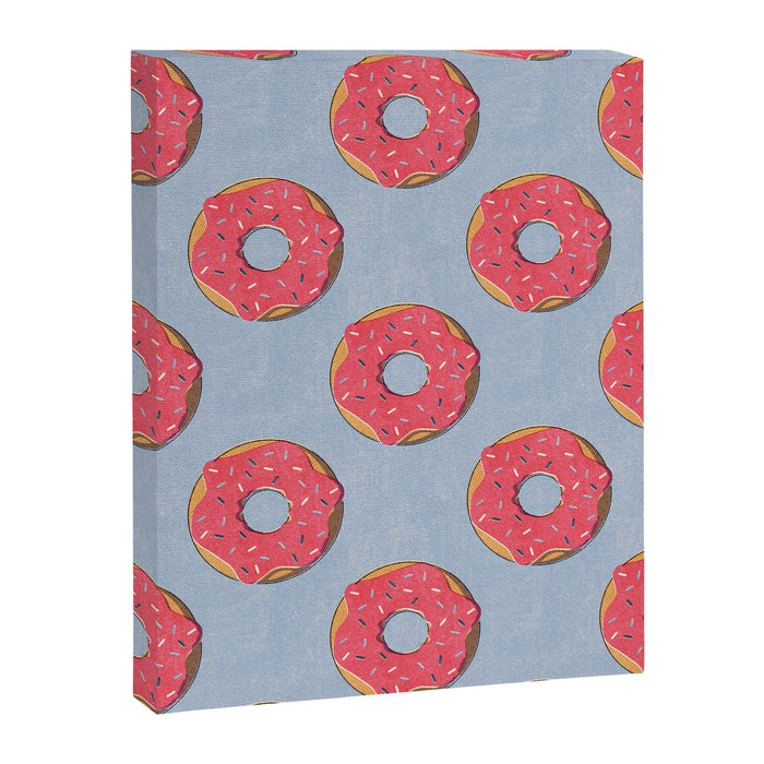 FAST FOOD / Donut - pattern Canvas Print Gallery Image 1
