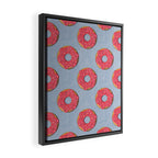 FAST FOOD / Donut - pattern Framed Canvas Print Gallery Image 2